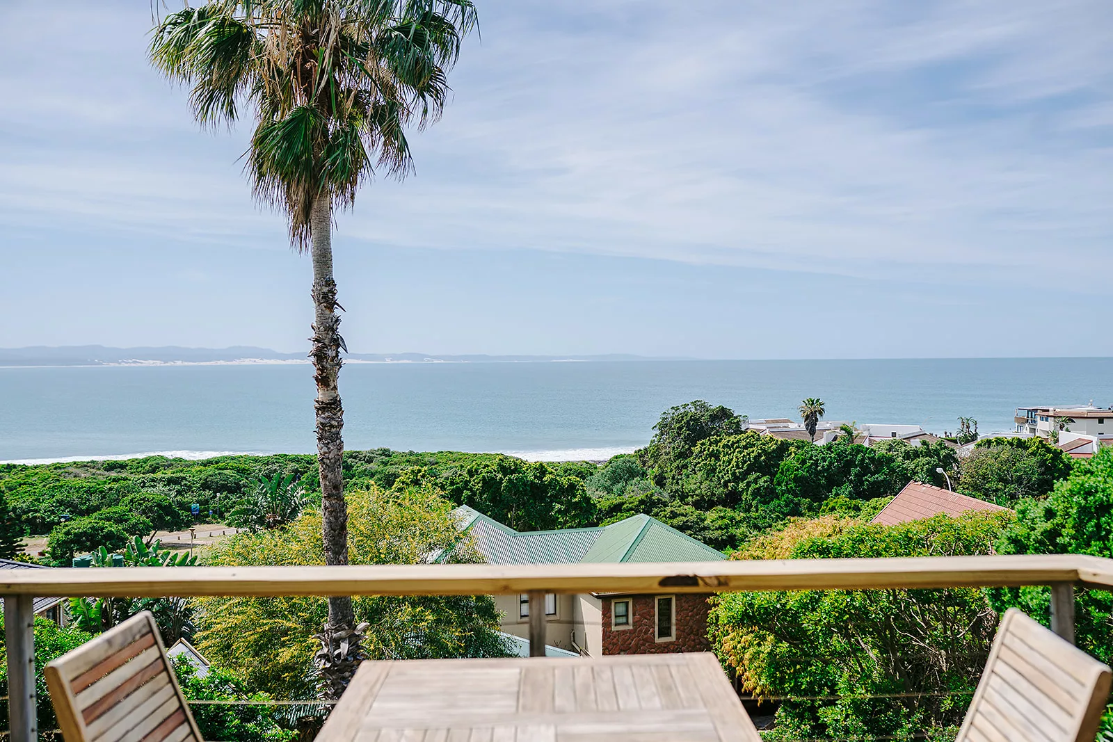 Pet-friendly holiday home Jeffreys Bay - View of Supertubes from this self catering house in Jeffreys Bay